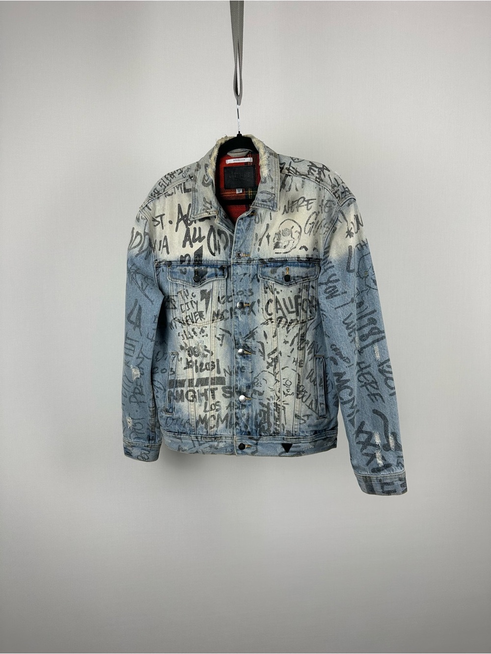 Guess Light Blue Graffiti Denim Jacket
